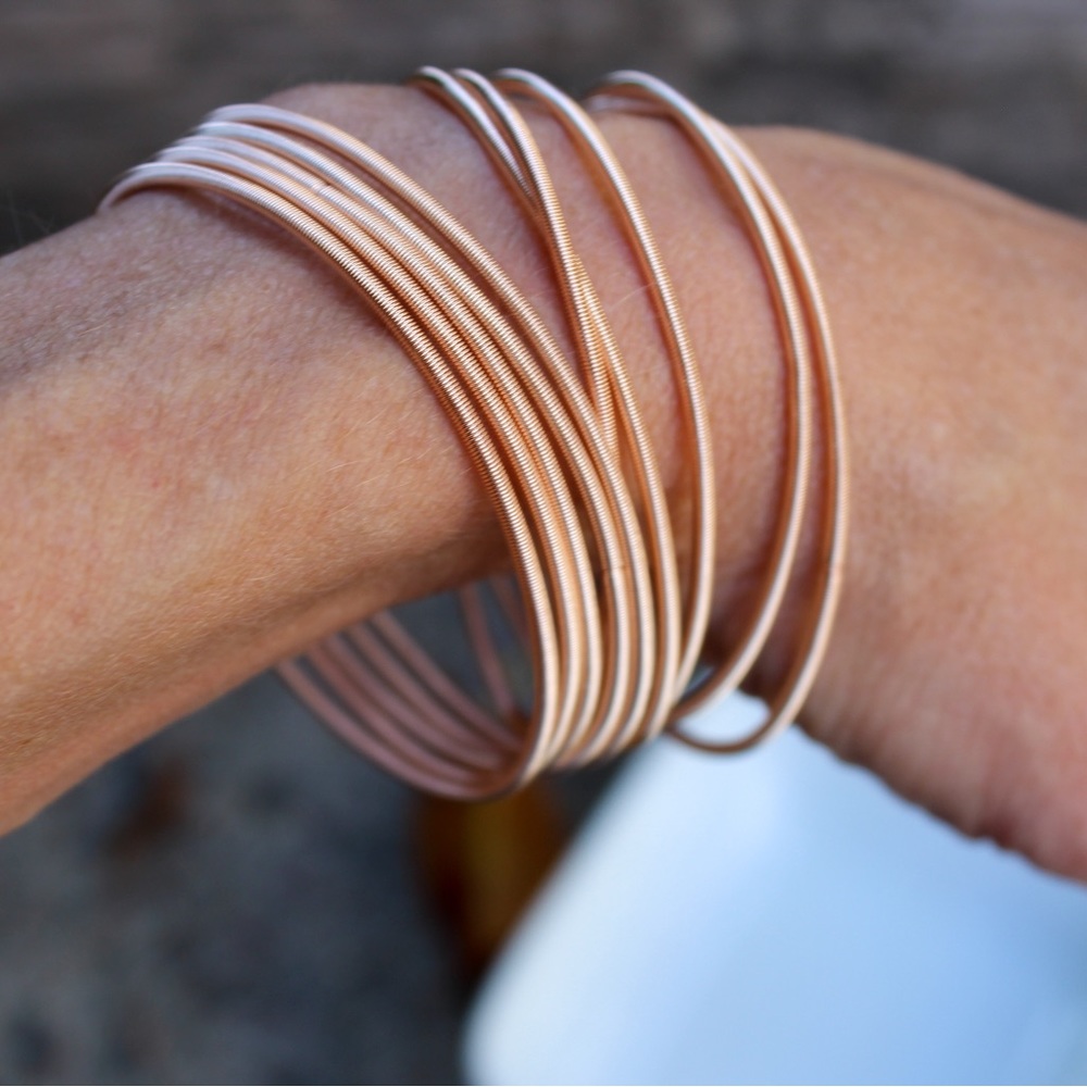 Stretch Bracelets in Rose Gold